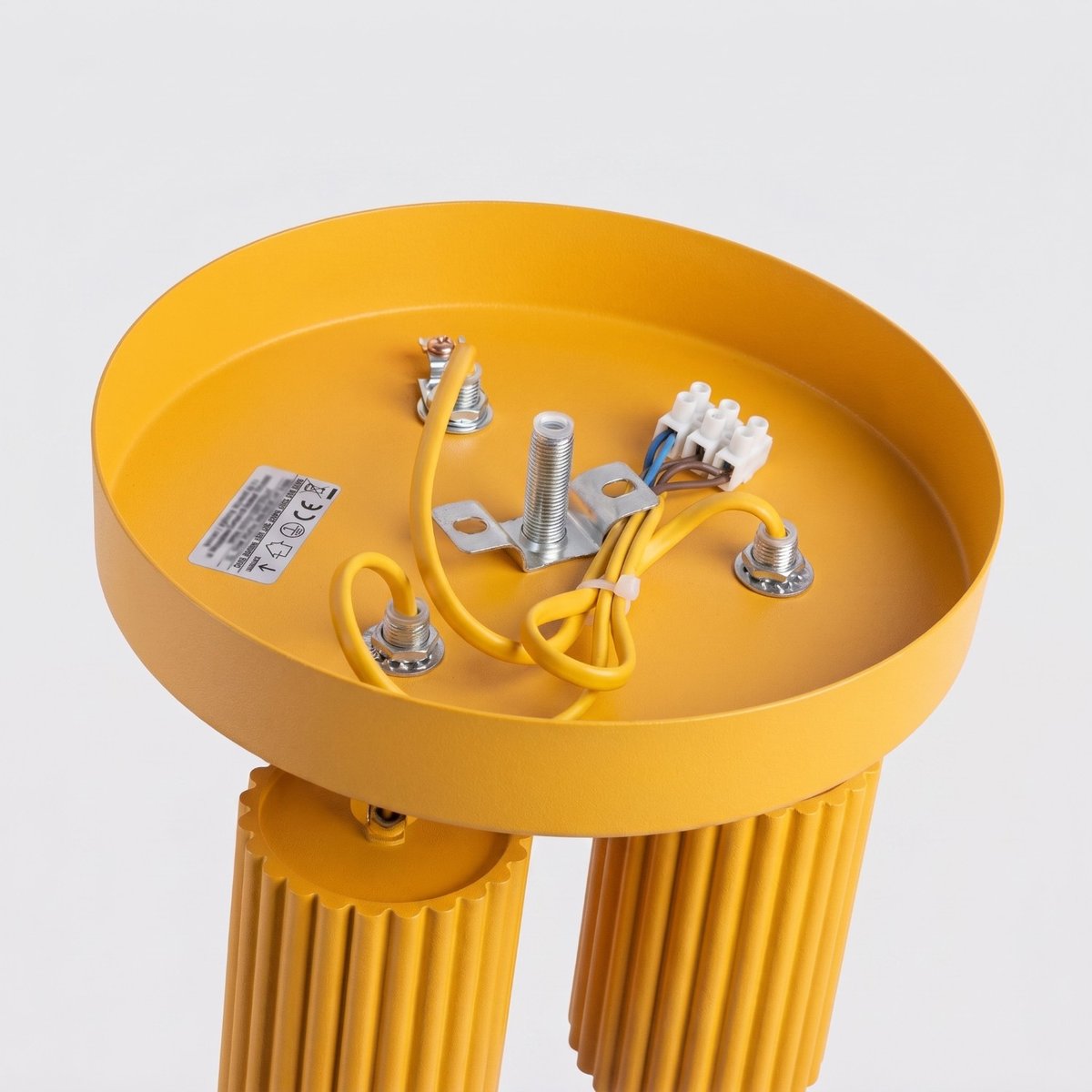 Plafonnier Aluminium Jaune GU10 3 KARBON jaune, EDEN