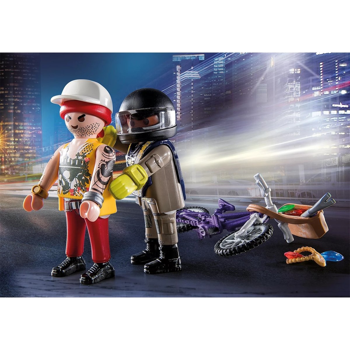 City Action Starter Pack Agent et voleur multicolore, PLAYMOBIL