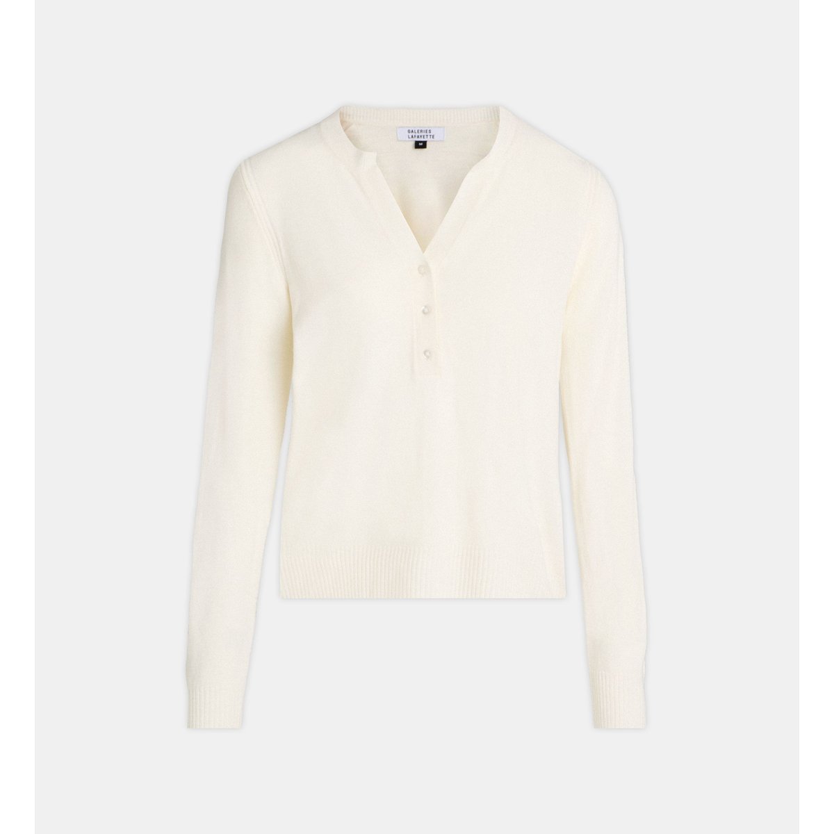 Pull droit flore t écru, GALERIES LAFAYETTE
