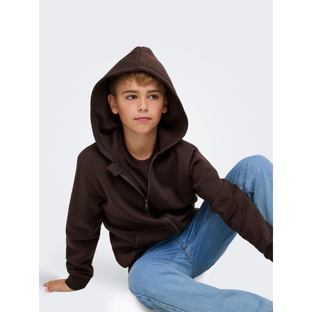 Sweat À Capuche coffee bean, ONLY & SONS JUNIOR