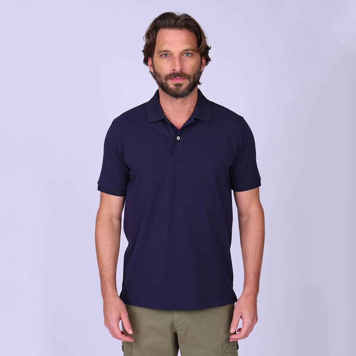 Polo Gerold bleu marine, MISE AU GREEN