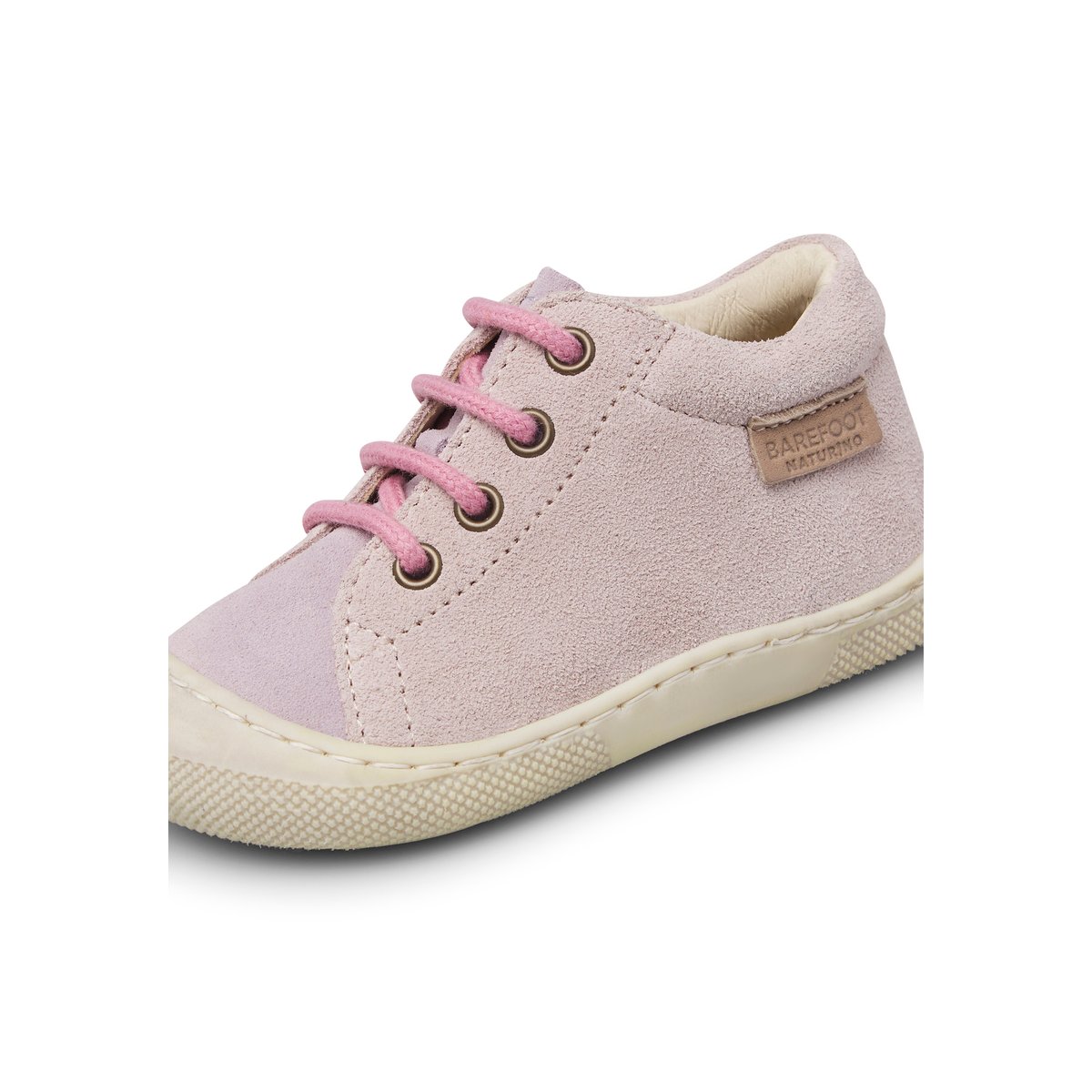 Chaussures barefoot en daim BAREFOOT AMUR rose poudré-, NATURINO