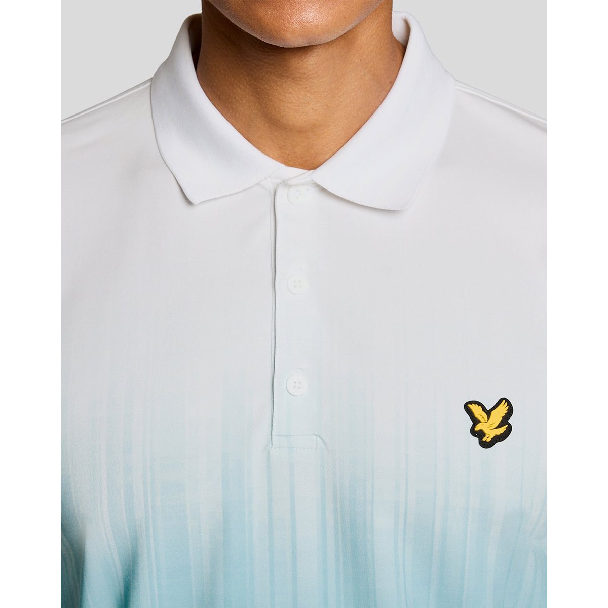 Polo dégradé bleu vert, LYLE & SCOTT