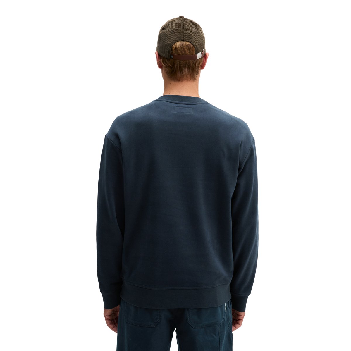 Sweat-shirt ample en coton bio doux bleu foncé, MARC O'POLO