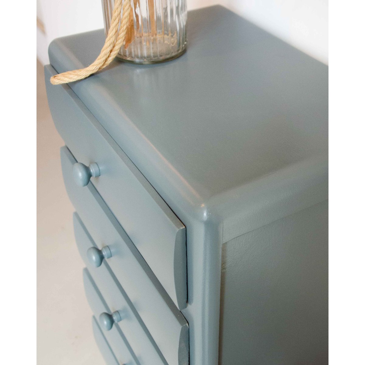 Chiffonnier en hêtre Valery N°107 - Bon état vert d'eau, DEBONGOUT
