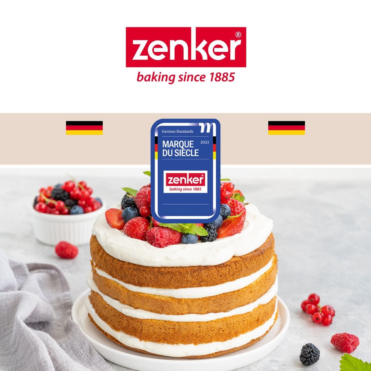 Lot de 2 cercles à pâtisserie 26/28 cm en inox SMART PASTRY gris, ZENKER