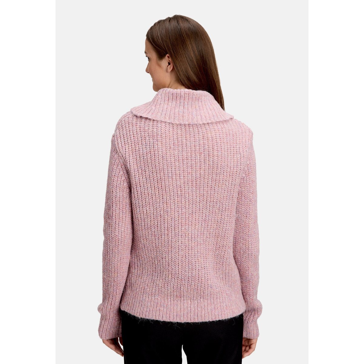 Pull-over en maille à fils de fil textile rose melange, BETTY & CO