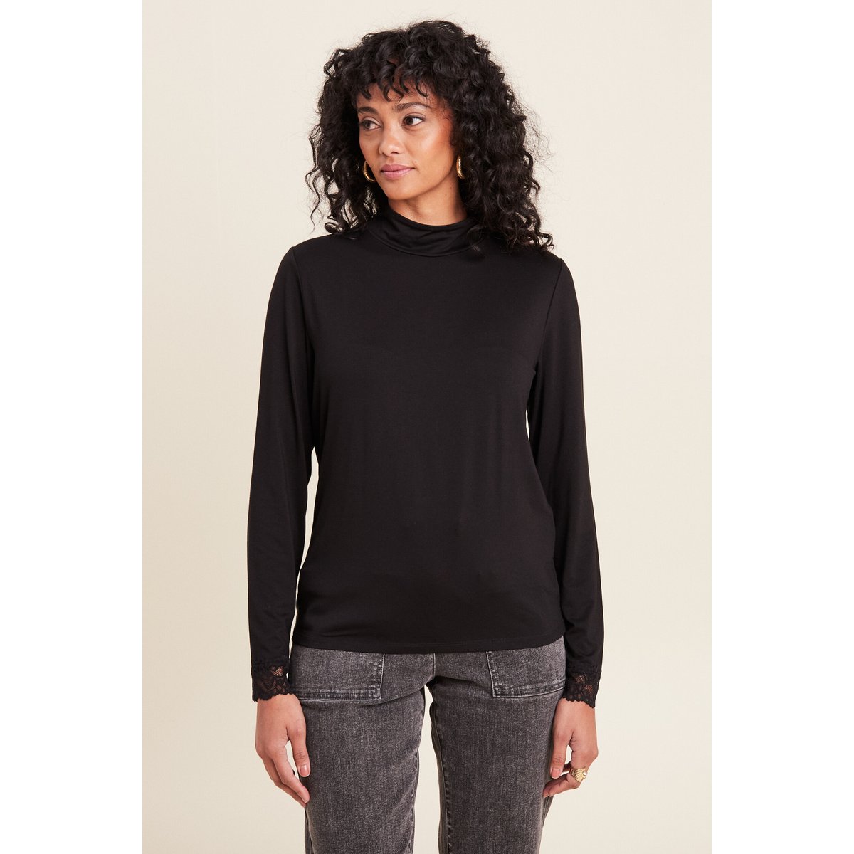 T-shirt manches longues noir, BREAL