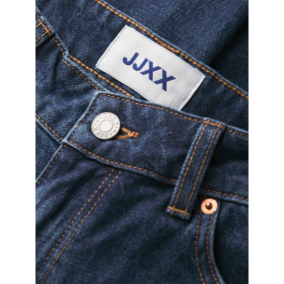 Jean À Coupe Ample dark blue denim, JJXX