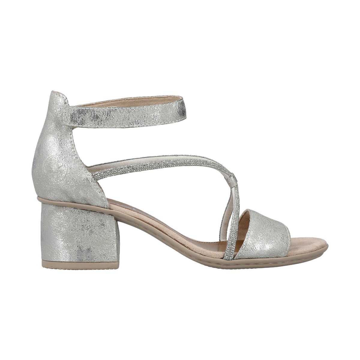 Sandales à Talon Aleria argent, RIEKER