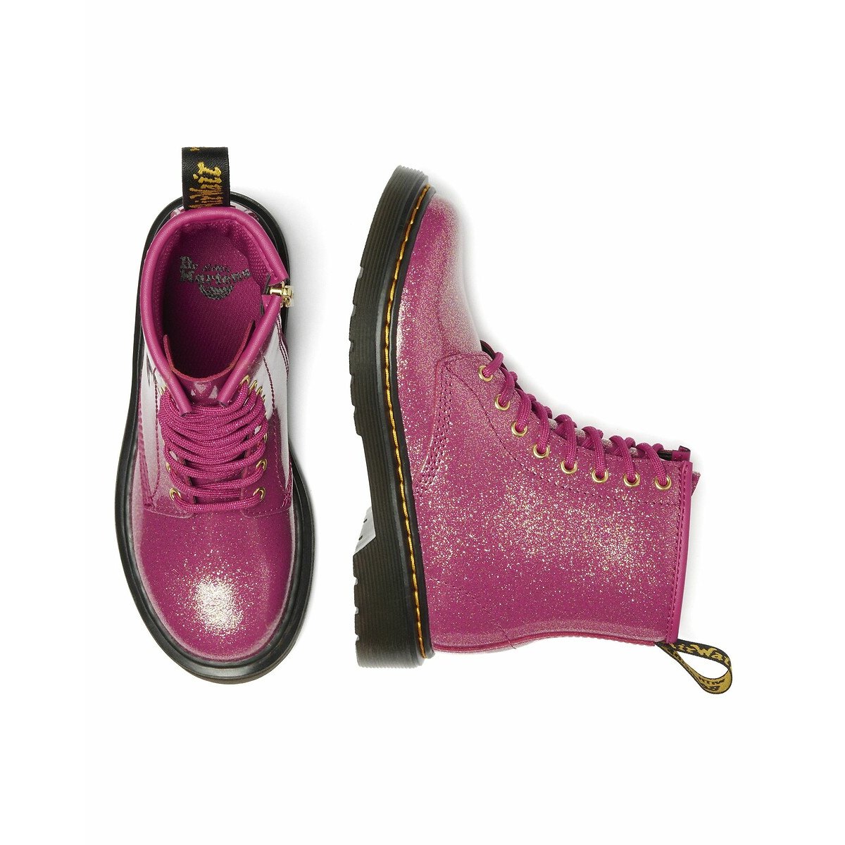 Boots en cuir 1460 J Nebula Glitter fuchsia, DR. MARTENS