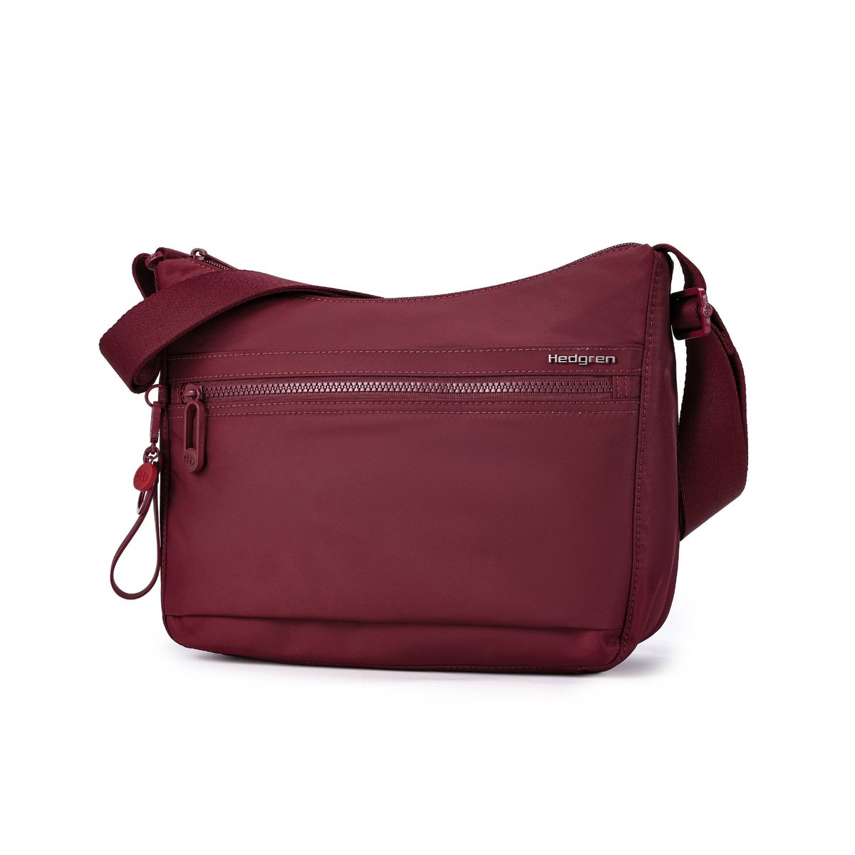 Sac bandoulière urbain avec protection RFID maroon banner, HEDGREN