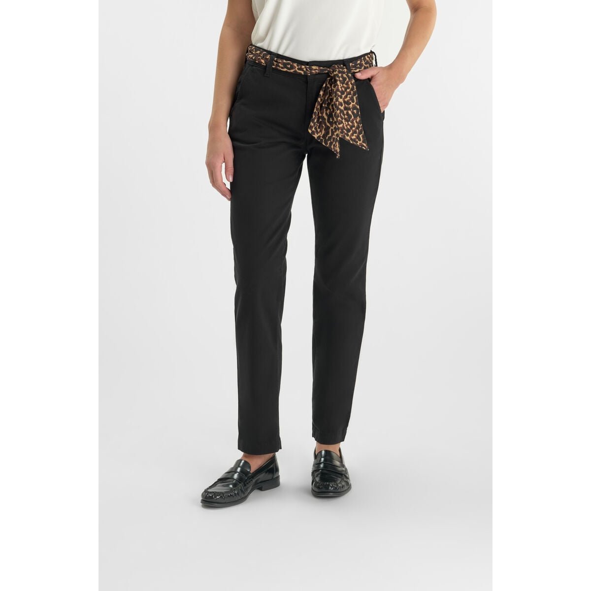 Pantalon droite KRISTIN black, LE TEMPS DES CERISES
