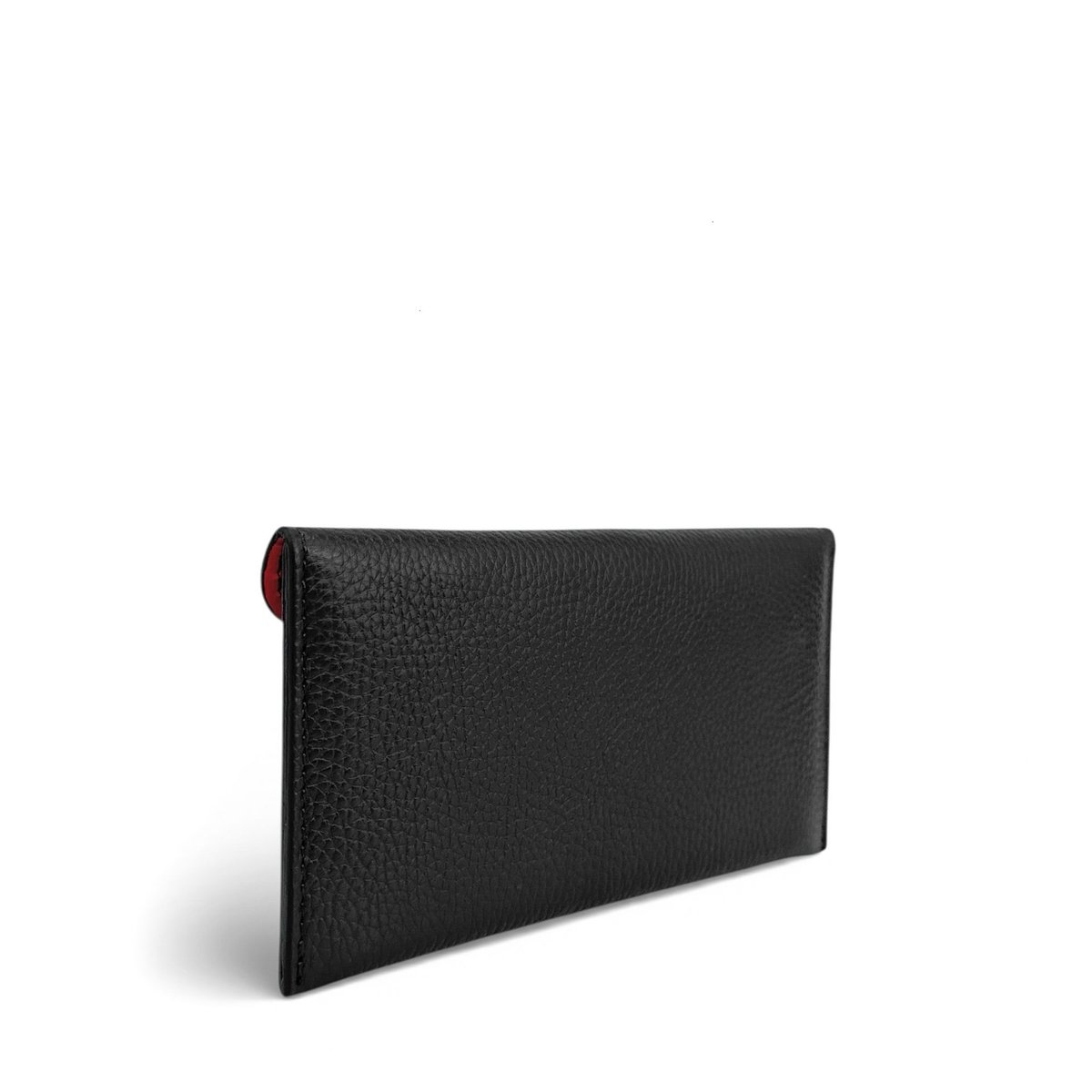 Portefeuille porte-carte en cuir grainé italien CLOE noir, OH MY BAG