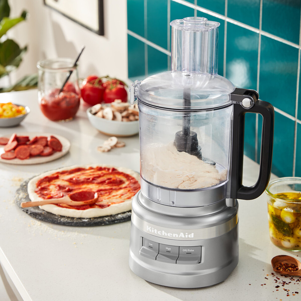 2.1L Food Processor - 5KFP0921B silver-coloured, KITCHENAID