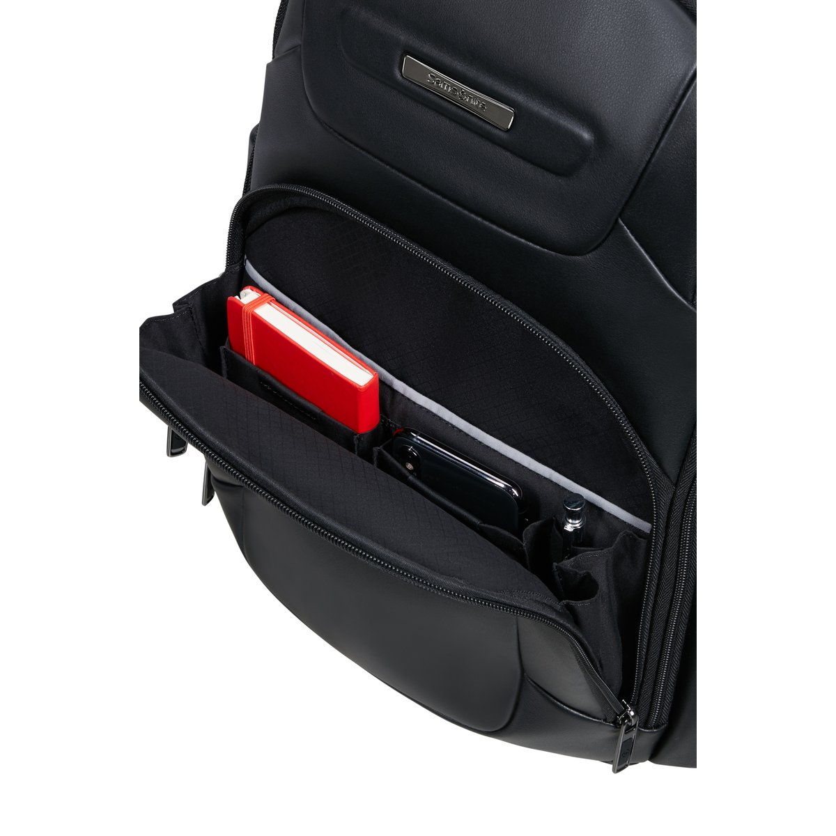 Pro-dlx leather sac à dos ordinateur black, SAMSONITE