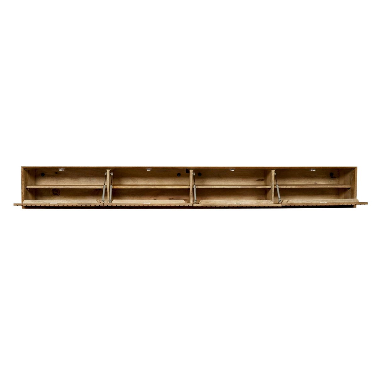 Meuble TV suspendu 240 cm 4 portes CORTINA bois, PIER IMPORT