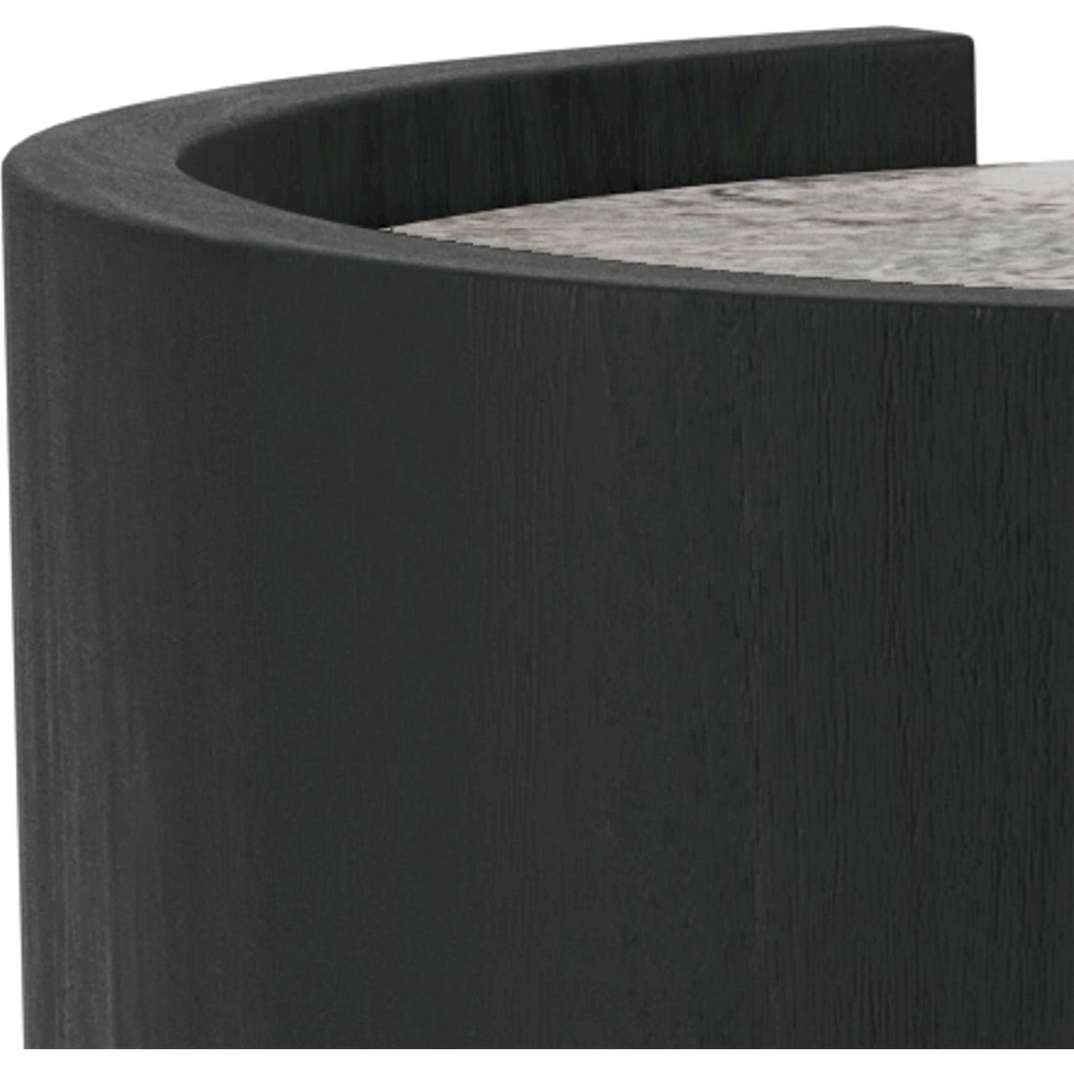 Table basse en marbre collection ZAFRA gris marbré et noir, RECOLLECTION
