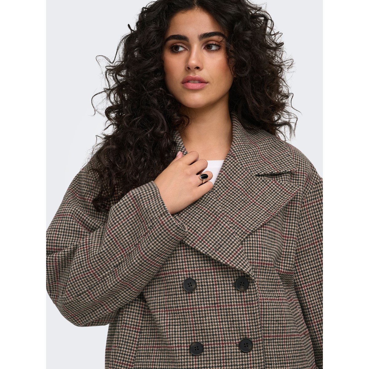 Veste marron - tannin, ONLY CARMAKOMA