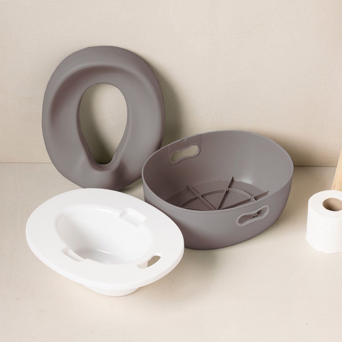 Pot d'apprentissage Potty 3 en 1 vert sauge taupe, NATTOU