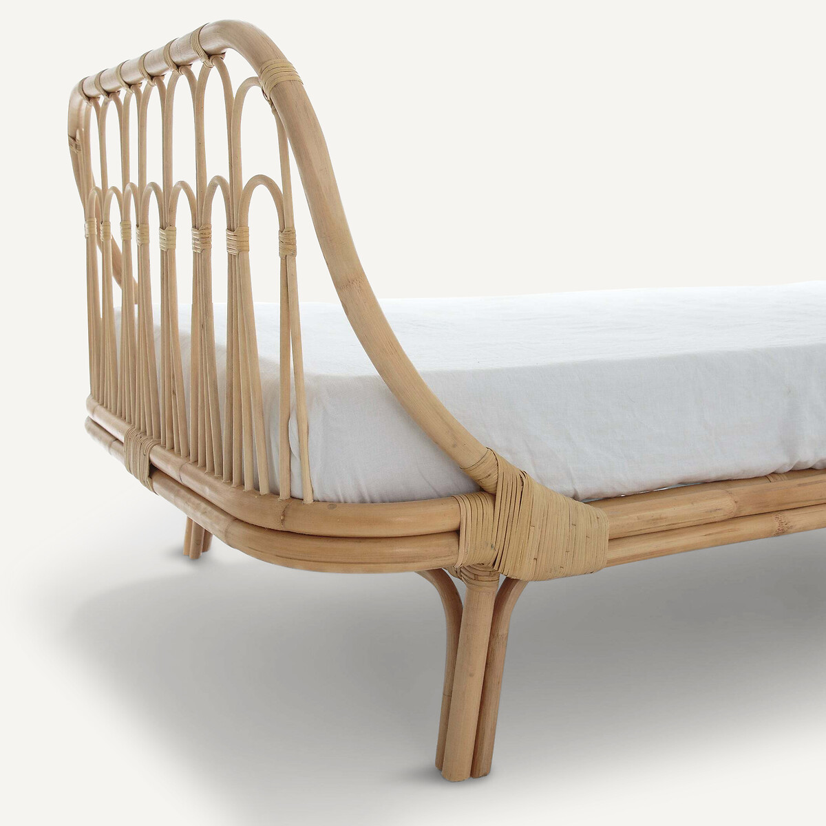 Lit enfant en rotin avec sommier, MEÏDO naturel, AM.PM