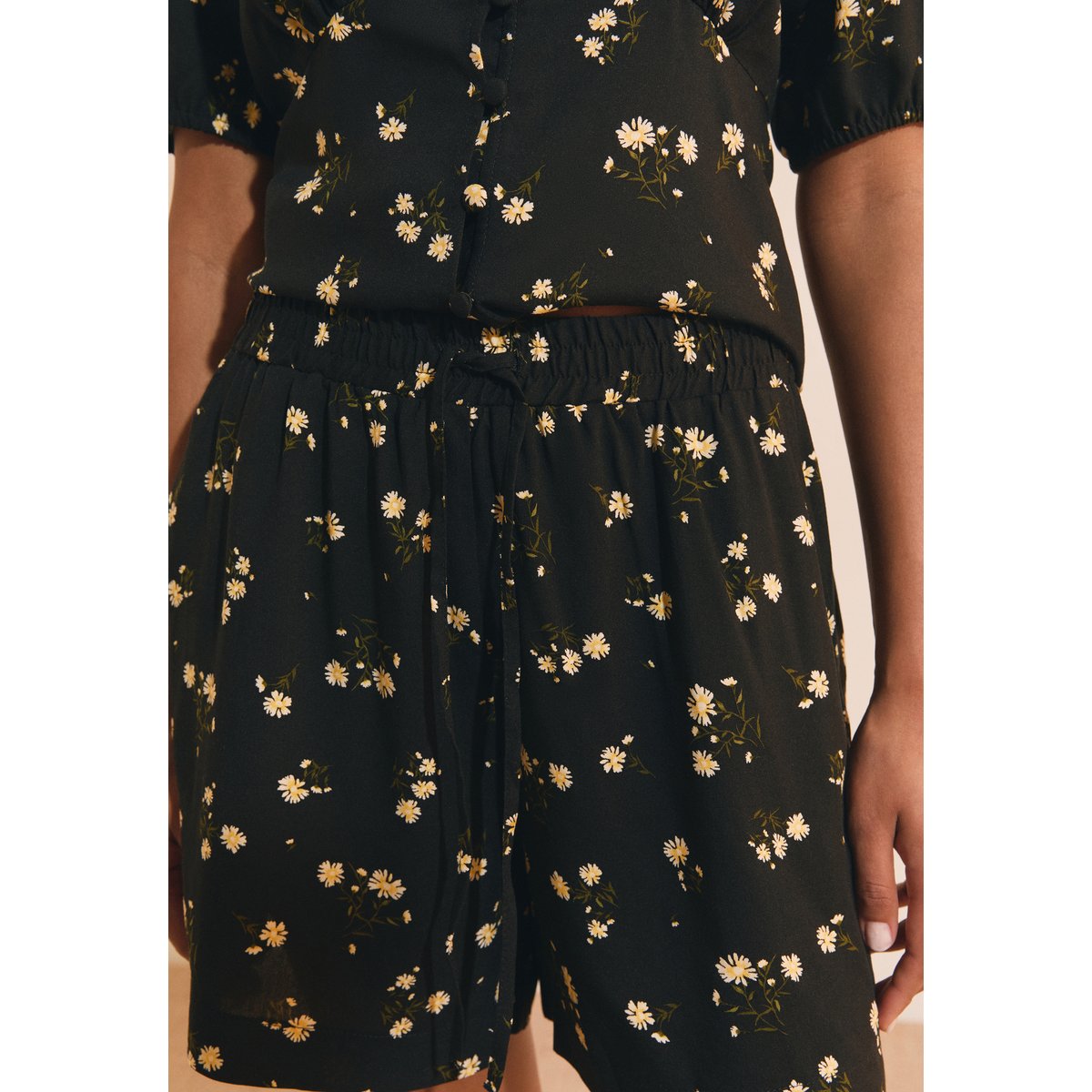 Short à motifs A JULIEN IMP imp fd noir, ETAM