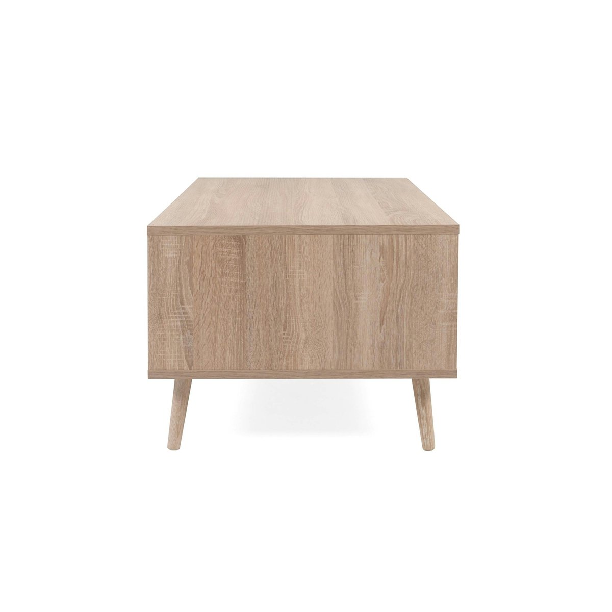 Table basse bohème 1 porte 2 niches SONA bois naturel, PIER IMPORT