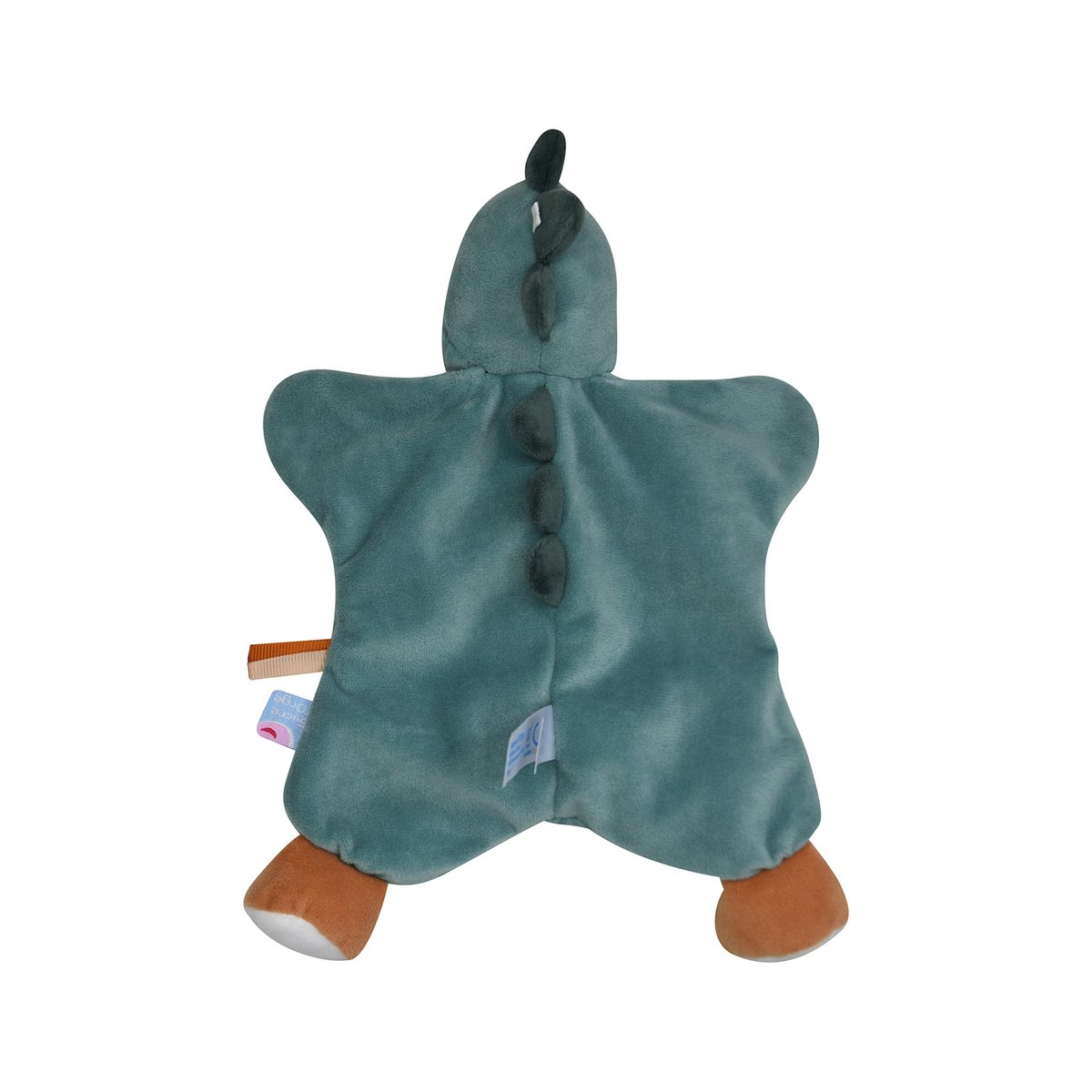 Doumou tetinou dinosaure velours doux vert, SUCRE D'ORGE