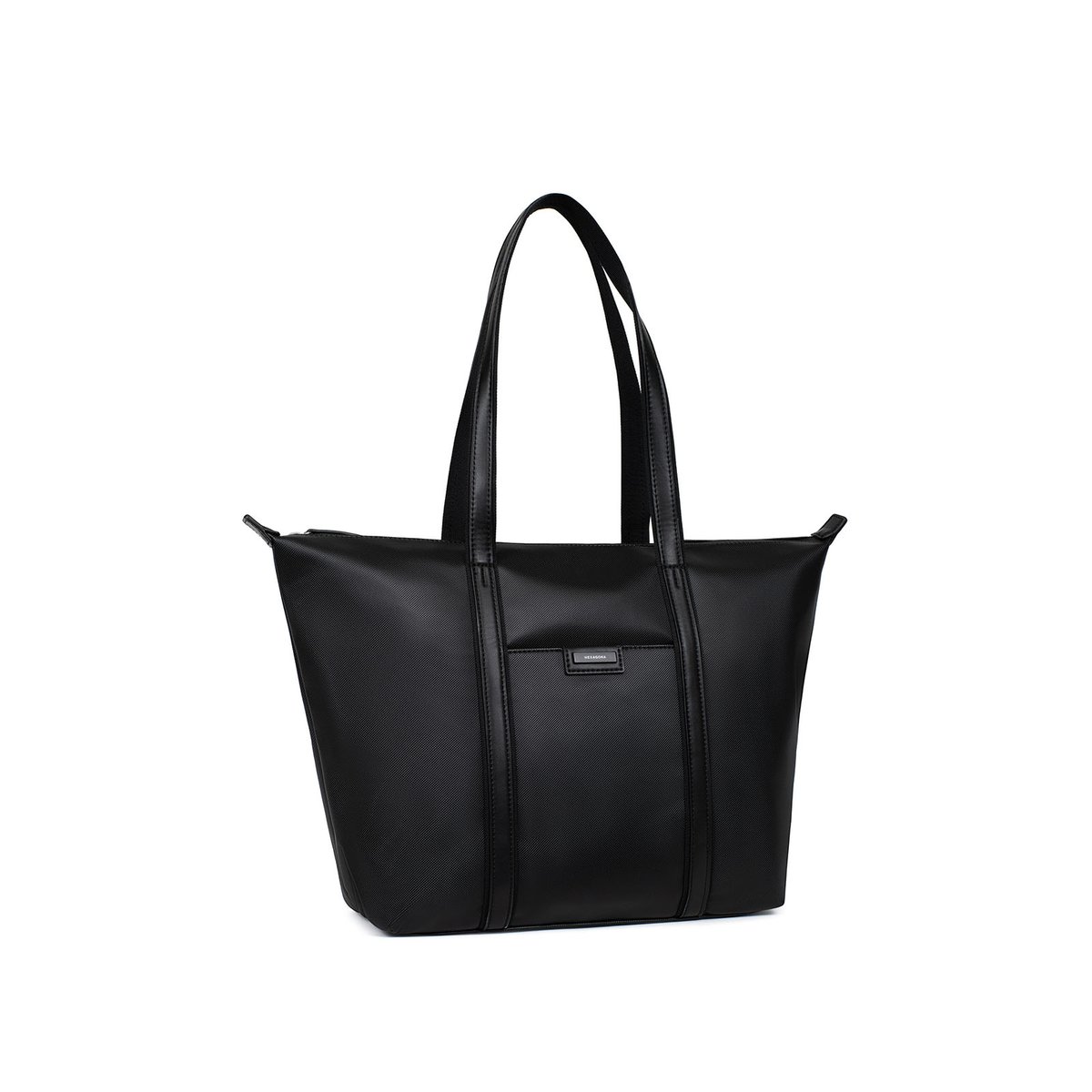 Sac cabas porté épaule  JOYCE noir, HEXAGONA