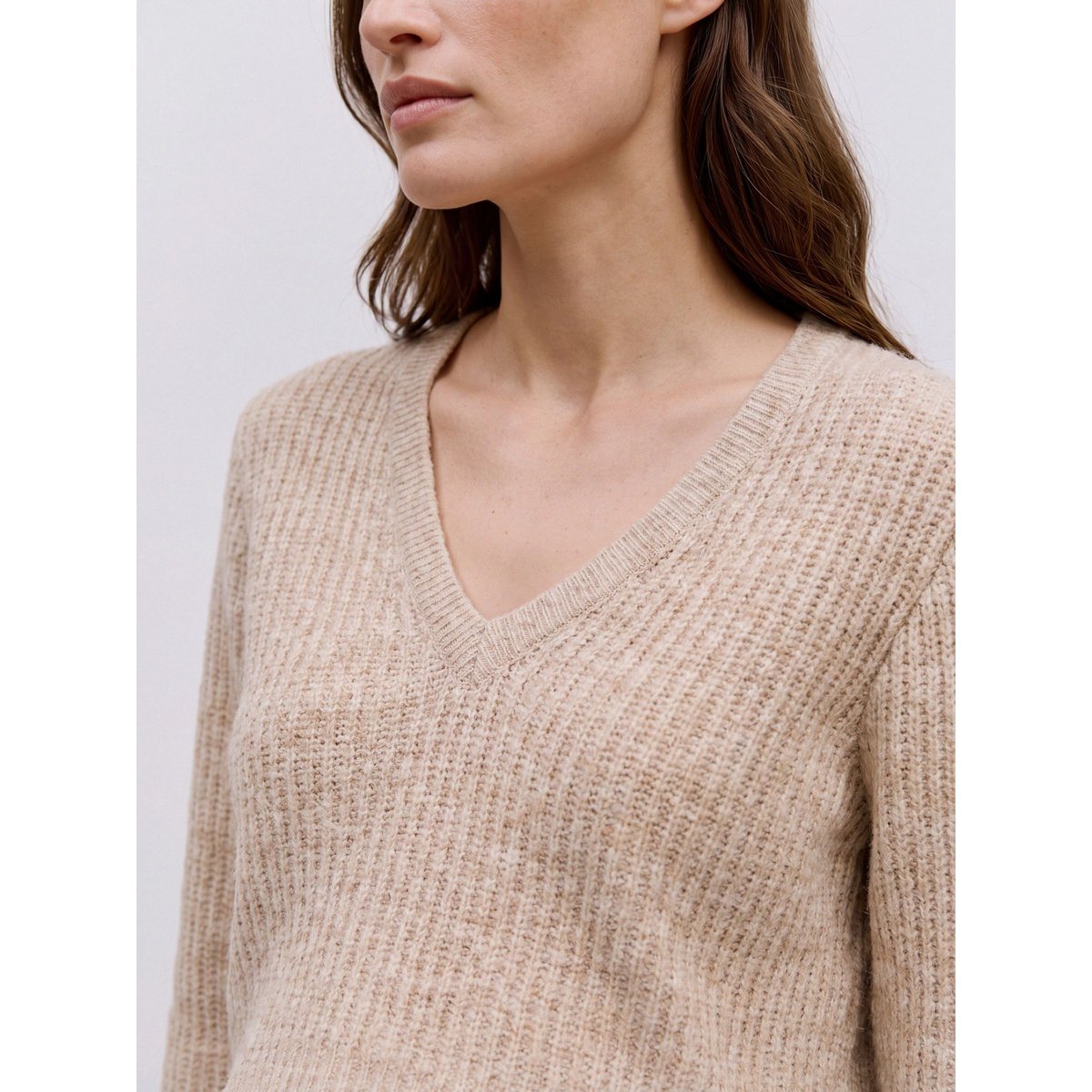 Pull En Maille natural melange, MAMA LICIOUS