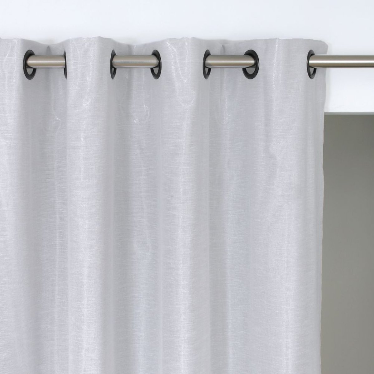 Voilage Thermique Oeillets LILOU gris mc17, MOONDREAM