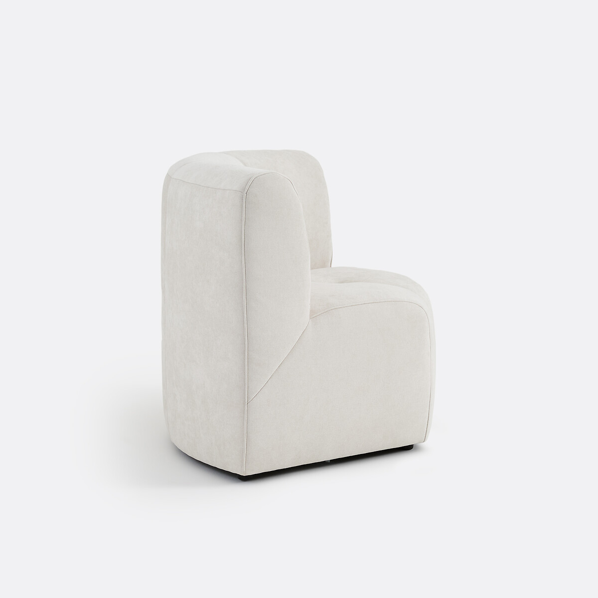 Elemento poltrona da tavolo angolare modulabile, 1 posto, in ciniglia fine, ANETA ecru , LA REDOUTE INTERIEURS
