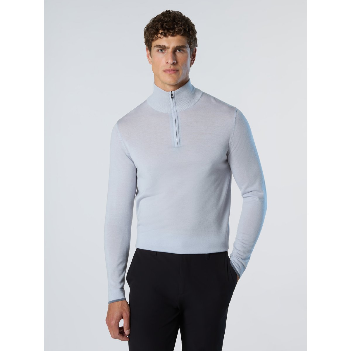 Pull demi-zip blanc, NORTH SAILS