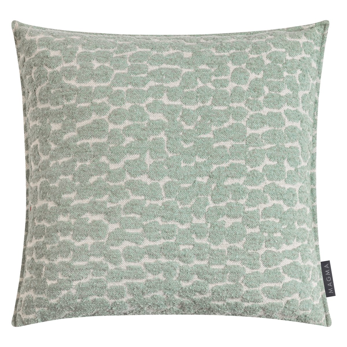 Housse de coussin jacquard 3D vert LEONE vert et beige, MAGMA HEIMTEX