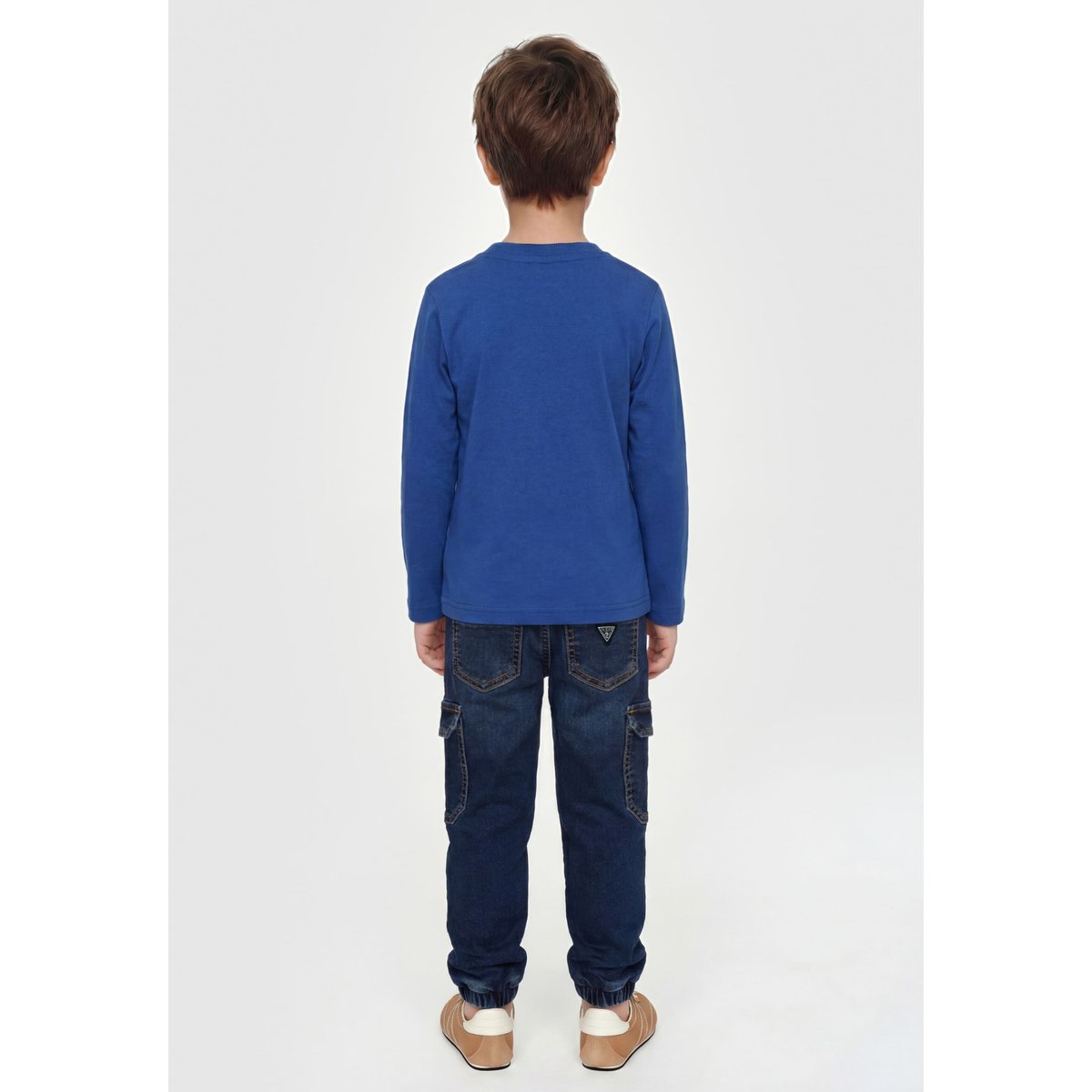 T-Shirt Polo Rayé bleu, GUESS KIDS