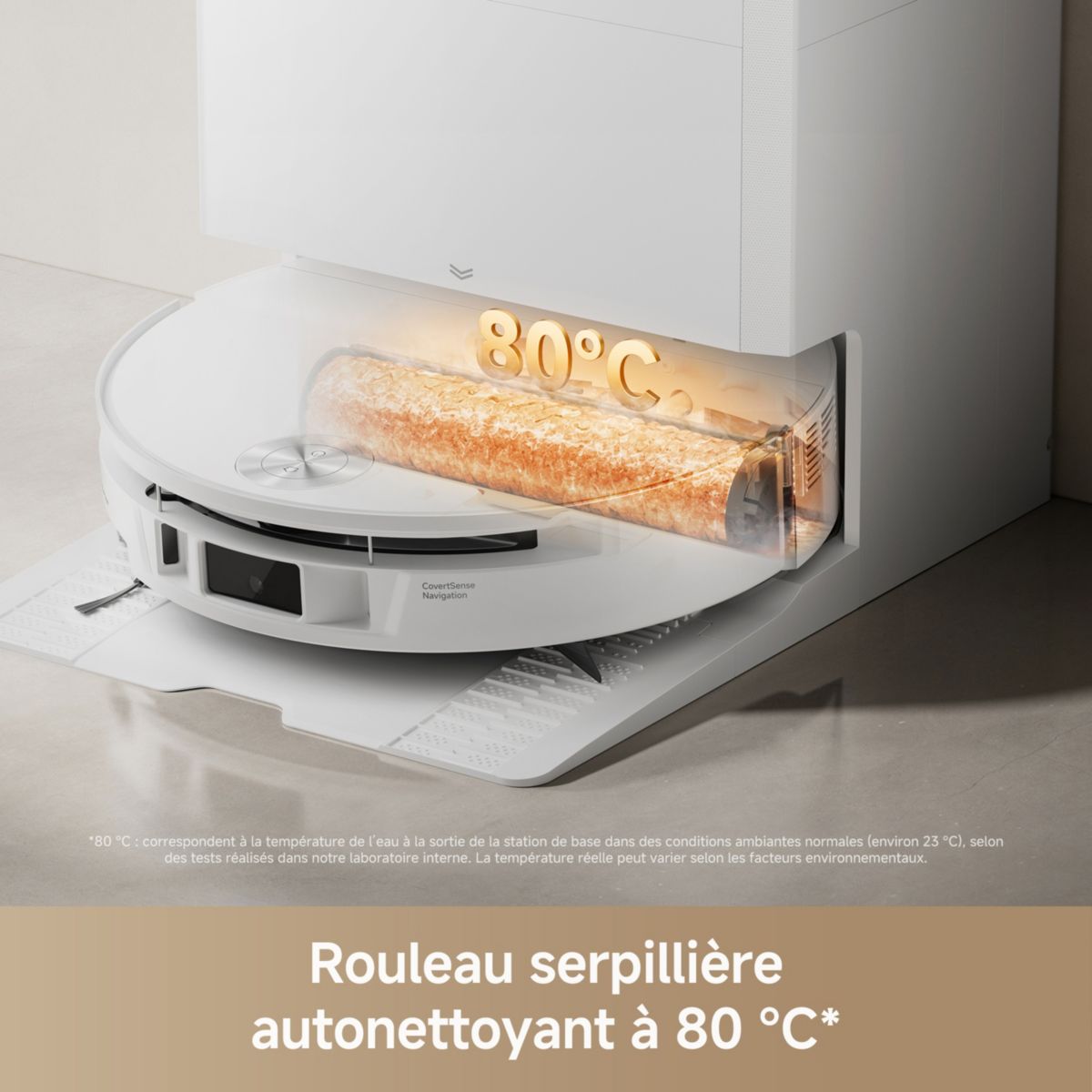 Robot Aspirateur Laveur S70 Roller White couleur unique, MOVA