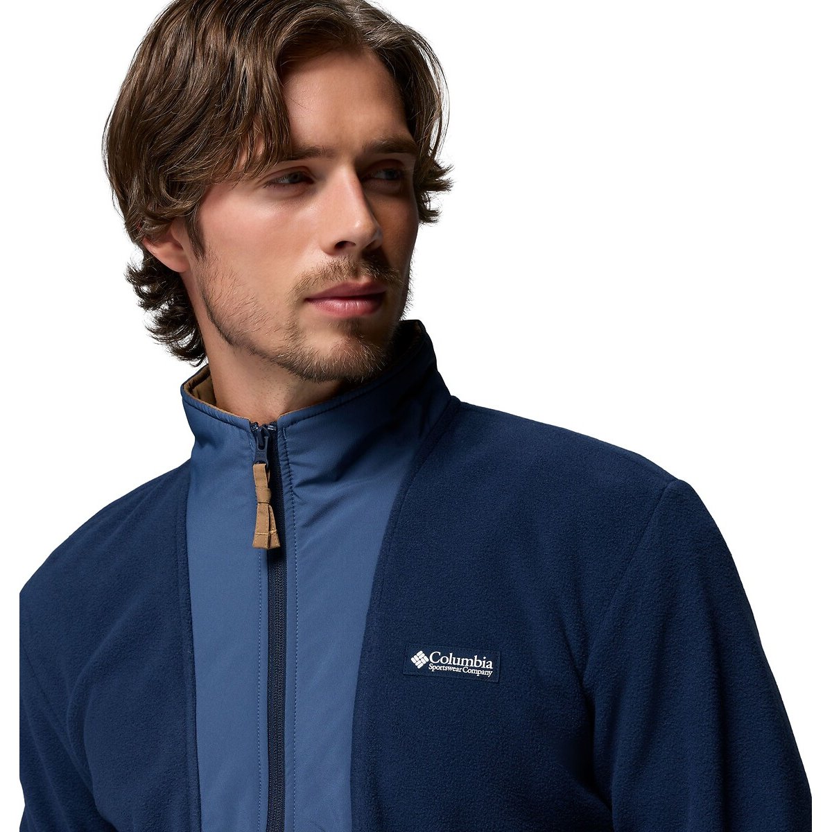 Fleece met opstaande kraag en rits, Sequoia Grove marineblauw, COLUMBIA