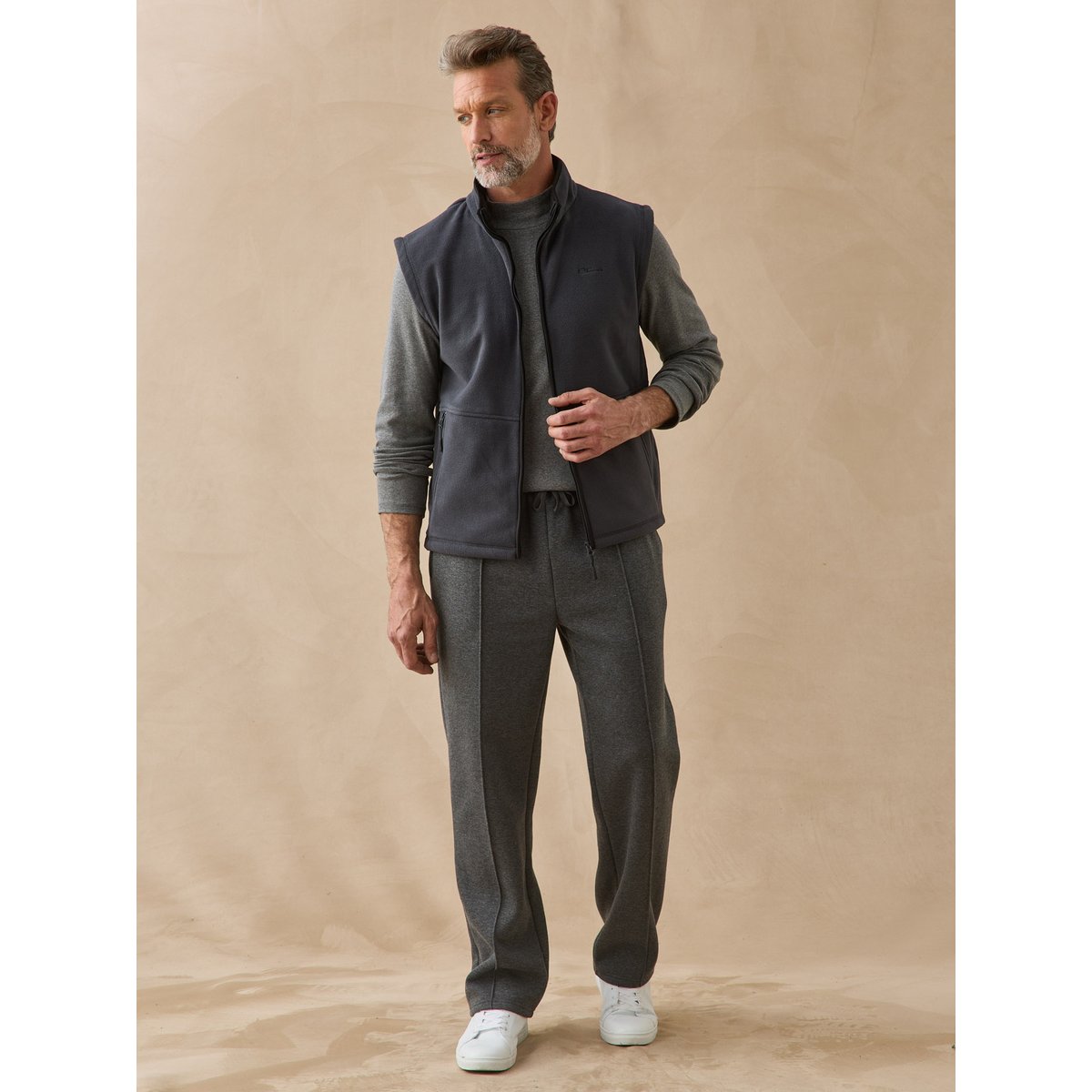 Veste sans manches micropolaire gris, DAXON