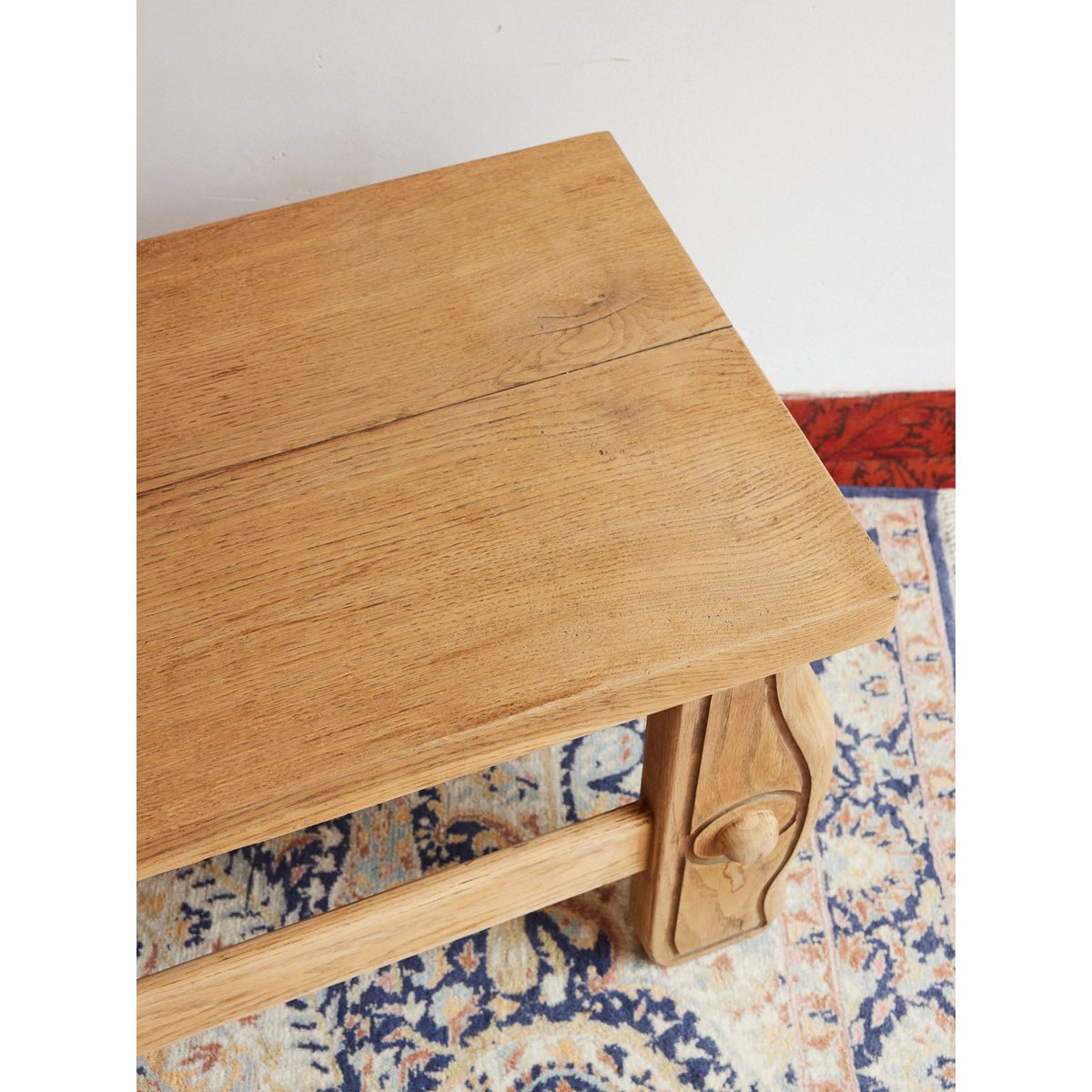 Table basse en bois massif Léonie N°1596 - Bon état bois clair, DEBONGOUT