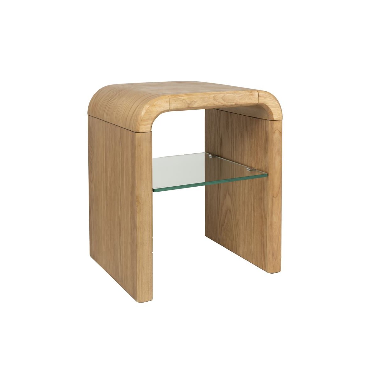 Table de chevet rectangulaire en bois, L., BRAVE bois, ZUIVER