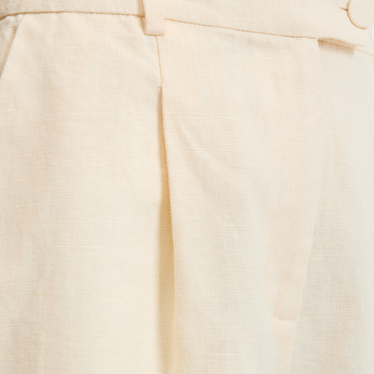 Short en lin jaune pastel, LA REDOUTE COLLECTIONS