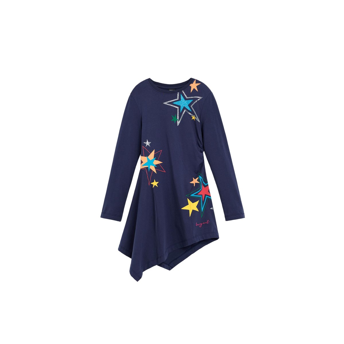 robe en maille étoiles bleu, DESIGUAL