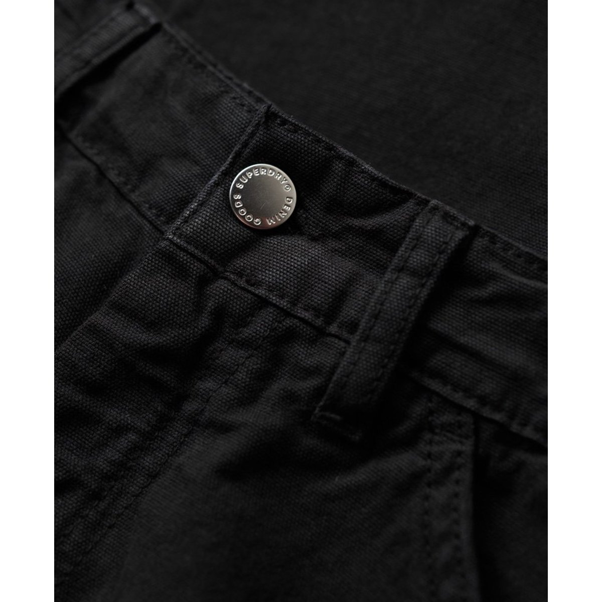 Pantalon Carpenter large noir, SUPERDRY