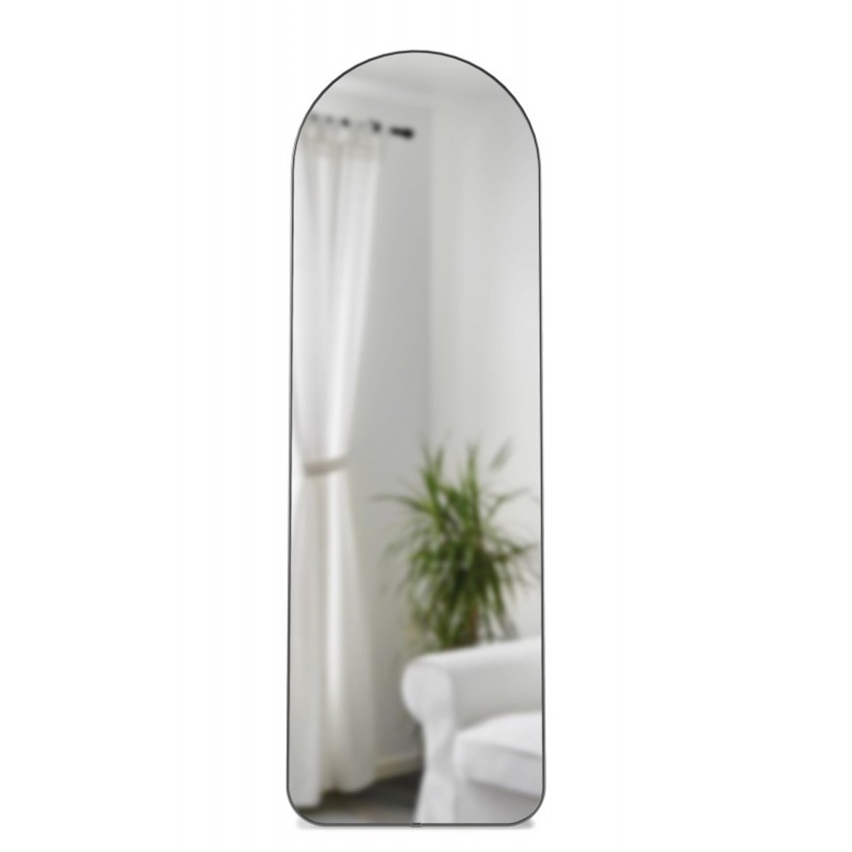 Grand miroir à poser au sol HUBBA ARCHED gris, UMBRA