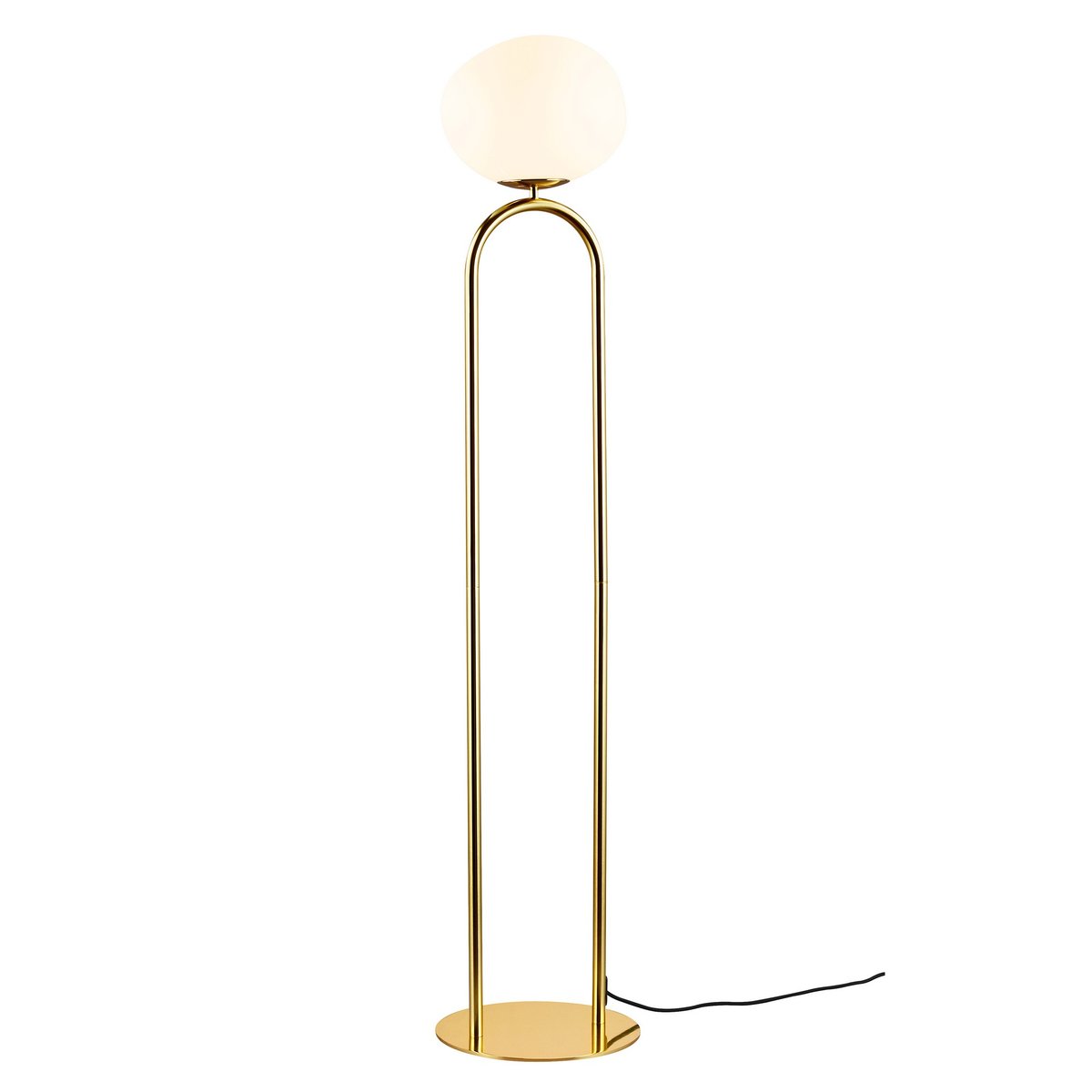 Lampadaire Irrégulier et Elégant en Verrerie, SHAPES doré, DESIGN FOR THE PEOPLE