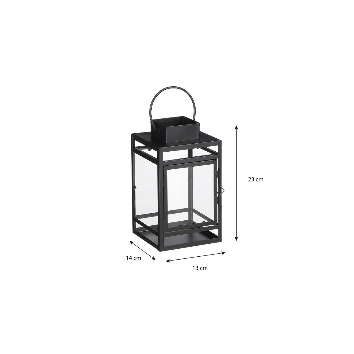 Lanterne STORM noir, MICA DECORATIONS
