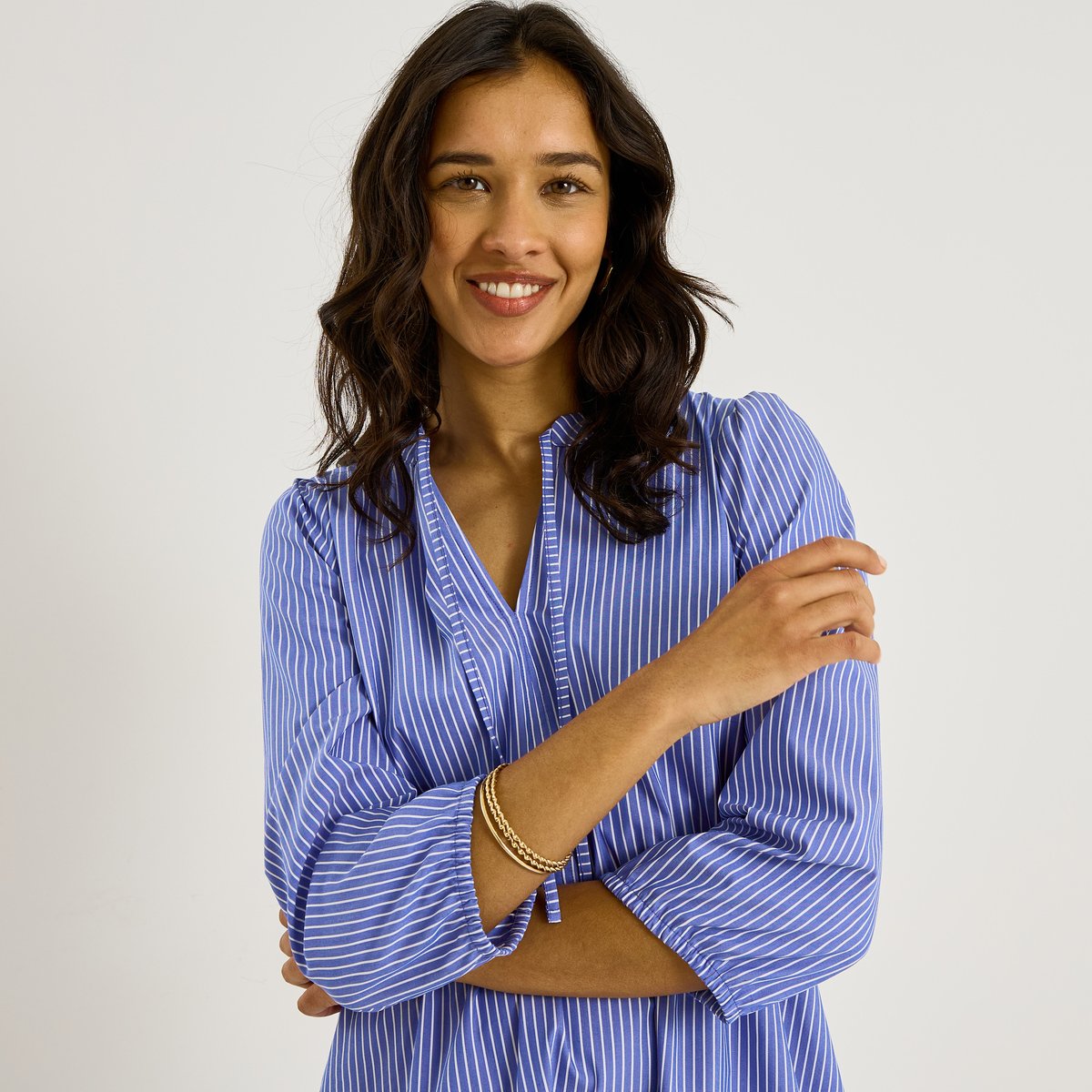 Robe courte rayuresicales bleu, GRAIN DE MALICE