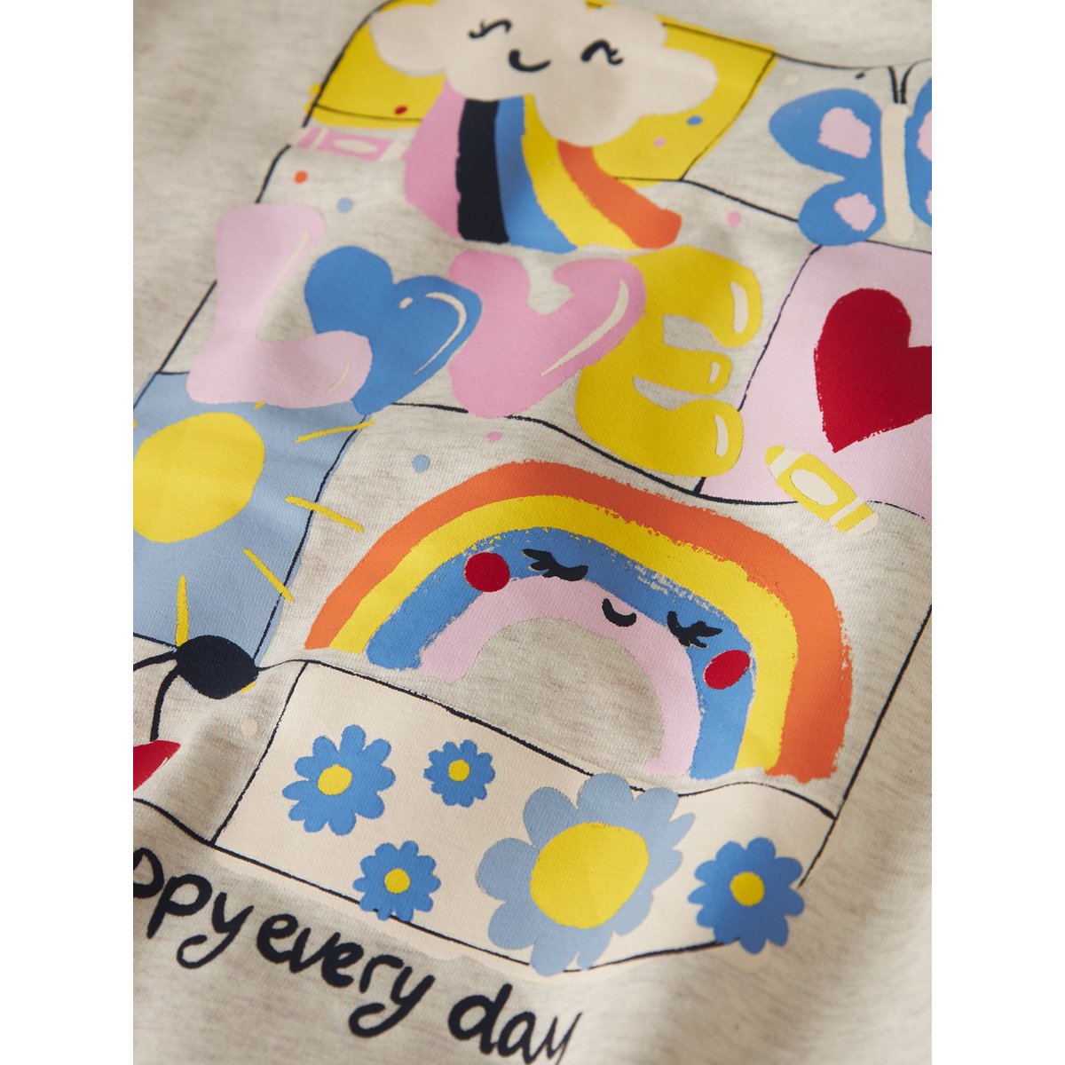 Sweat-Shirt blanc - peyote melange1, NAME IT