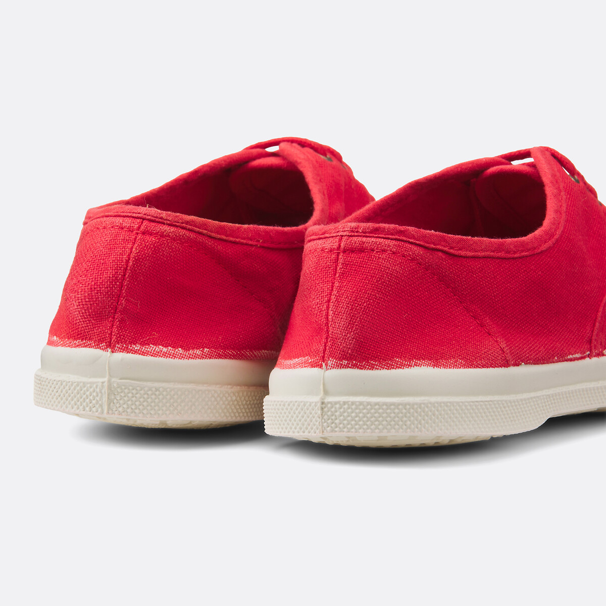 Tennis Lacets rouge vif, BENSIMON