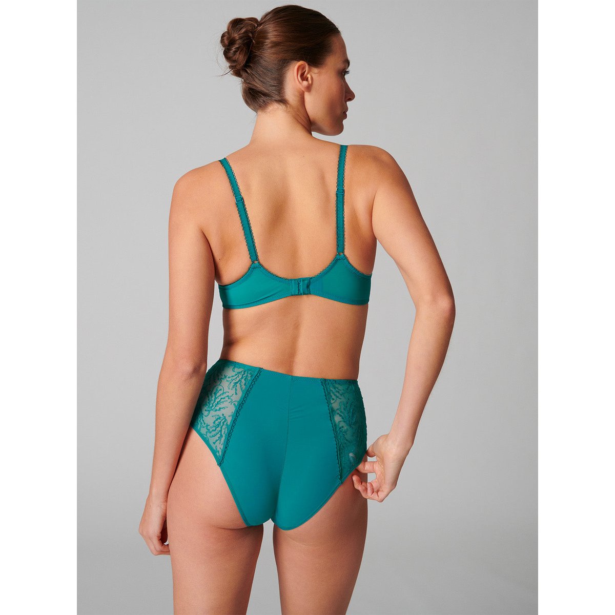 Soutien-gorge décolleté carré en spacer 3D, OPALINE vert, SIMONE PERELE
